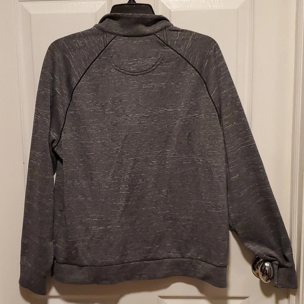 Greg Norman Men's Half Zip Gray Pullover Sweater - Size Medium